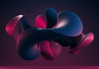 Poster - Abstract shape in modern art design with fluid colors and dynamic form