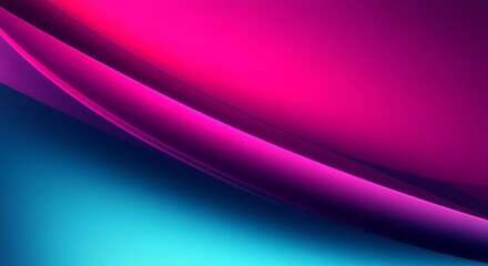 Poster - Abstract background with vibrant colors and smooth curves in pink and blue tones