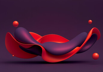 Poster - Abstract shapes design with colorful graphic resources in modern style
