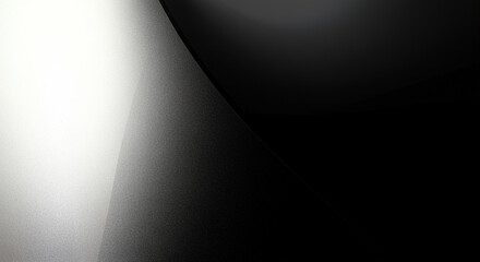 Poster - abstract background with smooth black and white gradient design for modern digital art