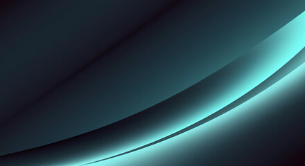Poster - Abstract background with smooth curves and gradient colors in dark tones