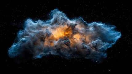 Wall Mural - a large cloud of space dust is floating in the sky