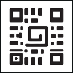 QR code silhouette