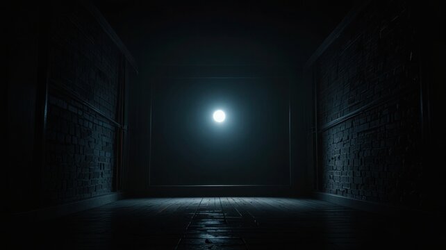 Light with Lens Flare against Black Background