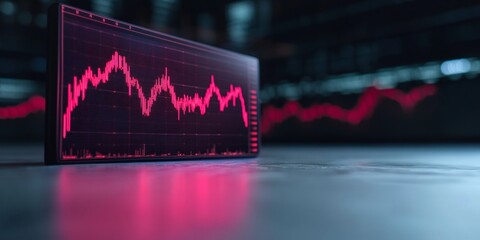 Aufkleber - Futuristic Korean Stock Exchange Digital Cryptocurrency Trends and Economic Innovation
