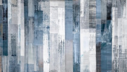 Leinwandbilder - abstract blue gray textured wall art with vertical brushstrokes and layered patterns, ideal for modern interiors or creative projects

