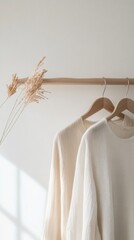 Aufkleber - Minimalist Display of Eco-Friendly Fashion in Soft Natural Light