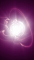 Canvas Print - atomic particle glow loop animation