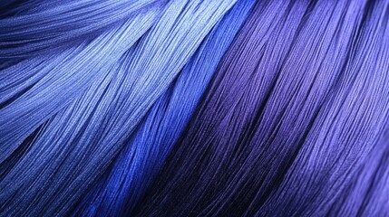 Poster - Shades of Blue Thread Texture Abstract Background