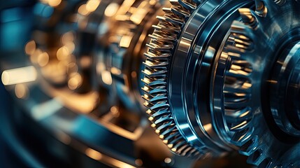 Poster - Detailed Closeup Of Precision Engineered Metal Gears
