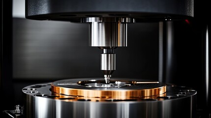 Aufkleber - Precision Industrial Testing Machine Close Up View