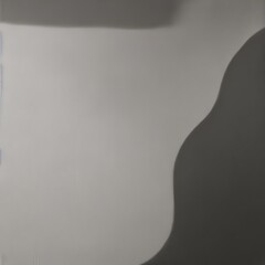 Poster - Abstract design showcasing flowing shapes and shadows in monochrome tones