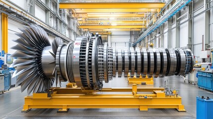 Poster - Large Industrial Turbine Ready For Installation