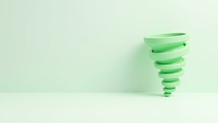Poster - Camouflage green soldier's helmet on right. Soft blue background. Copy space for text, 3D render AI Generated Designer Element