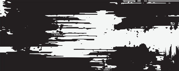 Wall Mural - ink brush touch. black ink brush strokes frame. black ink background painted by brush. eps 10