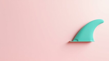Poster - camouflage green soldier's helmet on right. soft blue background. copy space for text, 3d render ai 