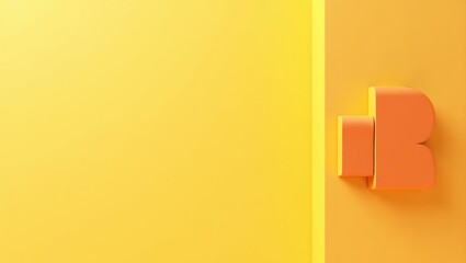 Poster - Coral pink dumbbell on right. Soft green background. Copy space for text, 3D render AI Generated Designer Element