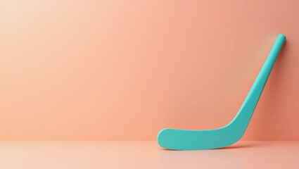 Poster - Electric crimson parrot on left. Soft coral background. Copy space for text, 3D render AI Generated Designer Element