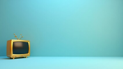 Leinwandbilder - Metallic silver superhero mask on right. Soft yellow background. Copy space for text, 3D render AI Generated Designer Element