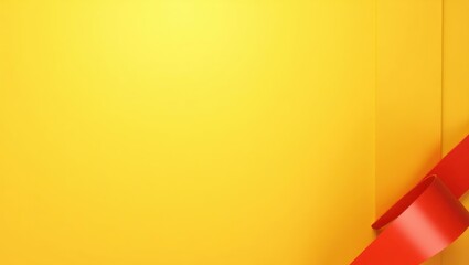 Poster - Ruby red safe on left. Soft pink background. Copy space for text, 3D render AI Generated Designer Element