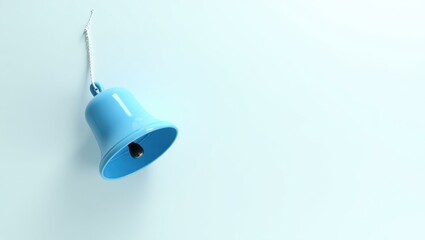 Poster - Azure blue cross icon on left. Soft purple background. Copy space for text, 3D render AI Generated Designer Element
