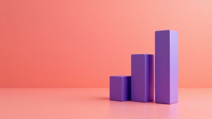 Poster - Royal purple velvet throne on right. Soft pink background. Copy space for text, 3D render AI Generated Designer Element