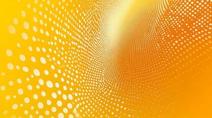 Poster - Vibrant yellow wave pattern creating a dynamic visual experience in an abstract design