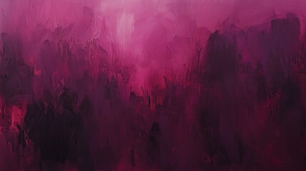 Poster - Blending magenta and purple hues in an abstract painting, creating a captivating backdrop with visible brushstrokes and rich texture for artistic design projects