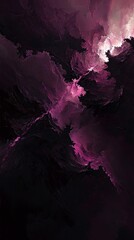 Poster - Swirling purple fractal clouds create a dramatic and mysterious abstract background, offering a captivating texture perfect for various creative design projects and artistic expressions