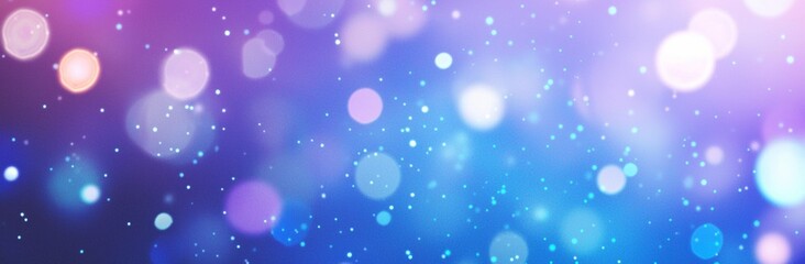 Poster - Abstract festive blue and pink bokeh lights and glittering particles background creating magical atmosphere for christmas, new year, birthday or any other celebration