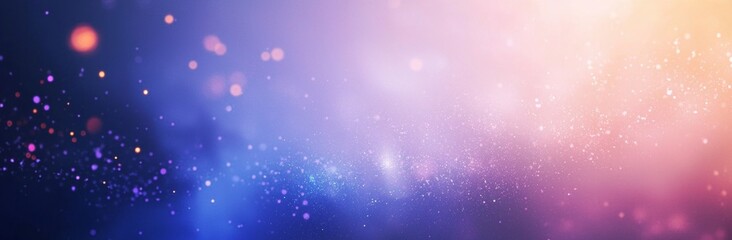 Poster - Abstract festive pink and blue glitter lights background defocused bokeh particles creating a magical and dreamy atmosphere, perfect for holiday or celebration themed designs