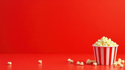 Poster - Coral pink dumbbell on right. Soft green background. Copy space for text, 3D render AI Generated Designer Element