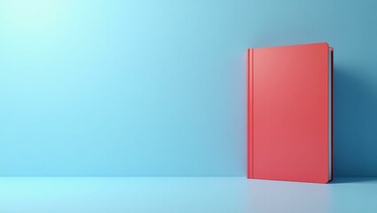 Poster - Cherry red ski boots on right. Soft green background. Copy space for text, 3D render AI Generated Designer Element