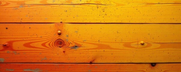 Wall Mural - Vibrant orange and yellow wood, coarse texture , orange, light