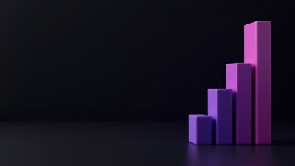 Poster - Royal purple velvet throne on right. Soft pink background. Copy space for text, 3D render AI Generated Designer Element