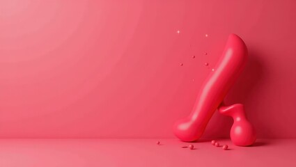 Poster - Maroon camera flash on left. Soft black background. Copy space for text, 3D render AI Generated Designer Element