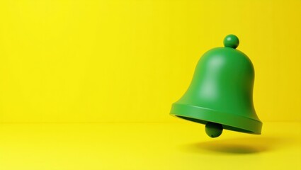 Poster - Coral pink dumbbell on right. Soft green background. Copy space for text, 3D render AI Generated Designer Element
