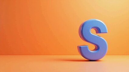 Poster - Neon blue internet meme symbol on left. Soft black background. Copy space for text, 3D render AI Generated Designer Element