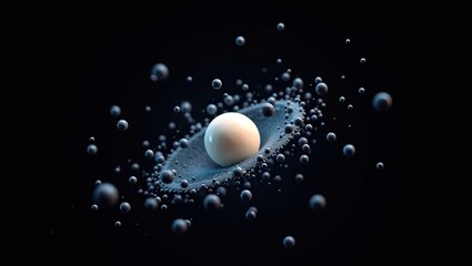 Poster - Exploring the Captivating Dynamics of Brownian Motion With a Stunning Digital Illustration
