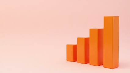 Poster - Coral pink dumbbell on right. Soft green background. Copy space for text, 3D render AI Generated Designer Element