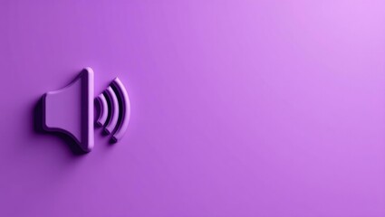 Poster - Violet compass on left. Soft pink background. Copy space for text, 3D render AI Generated Designer Element