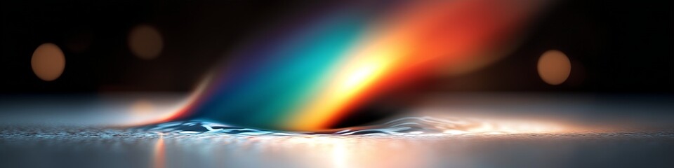 Poster - Liquid color splash creating abstract design with vibrant hues in motion and smooth surface