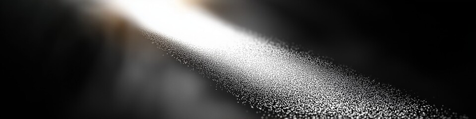 Poster - Light beam shining through darkness creating a stunning visual effect