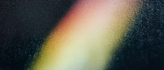 Poster - Rainbow gradient on a dark background showcasing vibrant colors with a soft texture