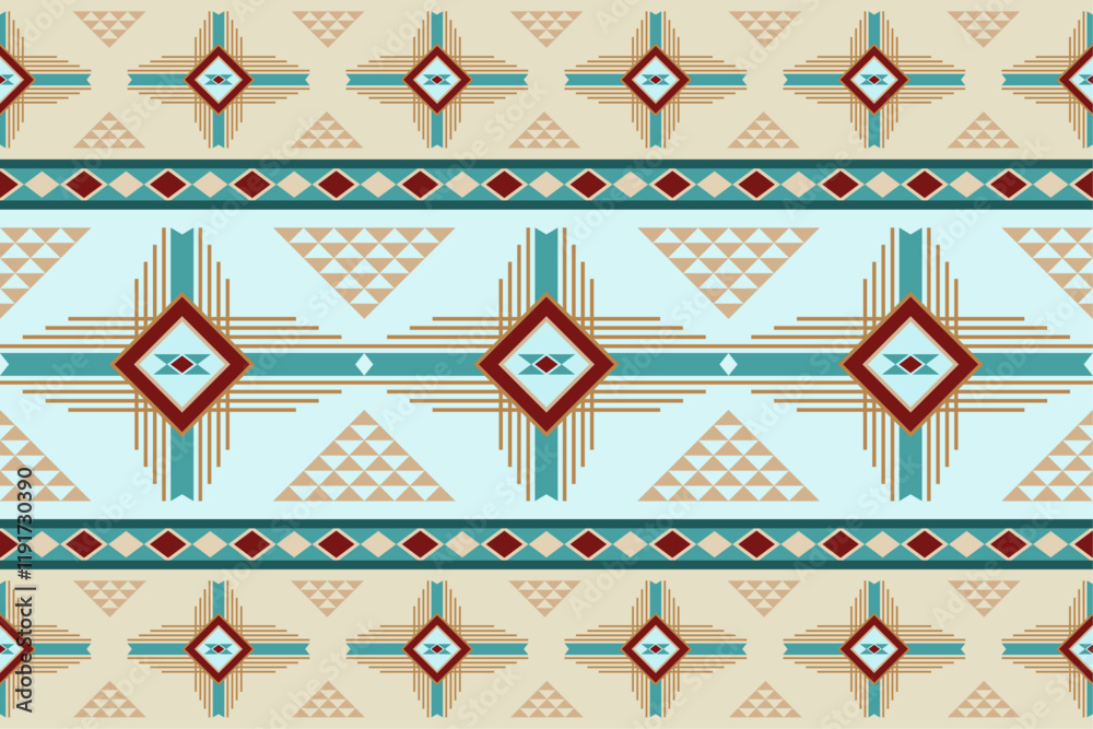 Traditional Western Patterns Western design shapes in a seamless repeat pattern - Vector ...