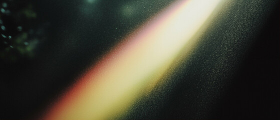 Poster - Light beam illuminating environment with rainbow hues in serene atmosphere