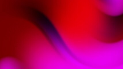 Wall Mural - Abstract gradient design featuring smooth curves in vibrant shades of pink and red.