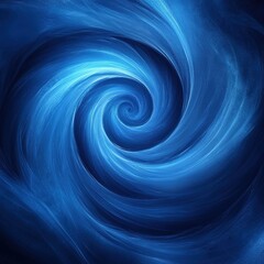 Poster - Dynamic swirl of blue energy abstract design digital art hypnotic environment close-up view fluid motion concept