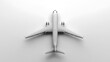 © pongtap - Airplane taking off airport runway aerial view minimalist design