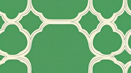 Canvas Print - Abstract green geometric pattern background design, ideal for website or print
